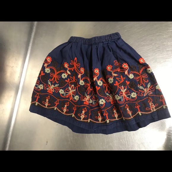 Sgt. Fletcher Blue Embroidered Skirt - Size XS EUC - Picture 3 of 4